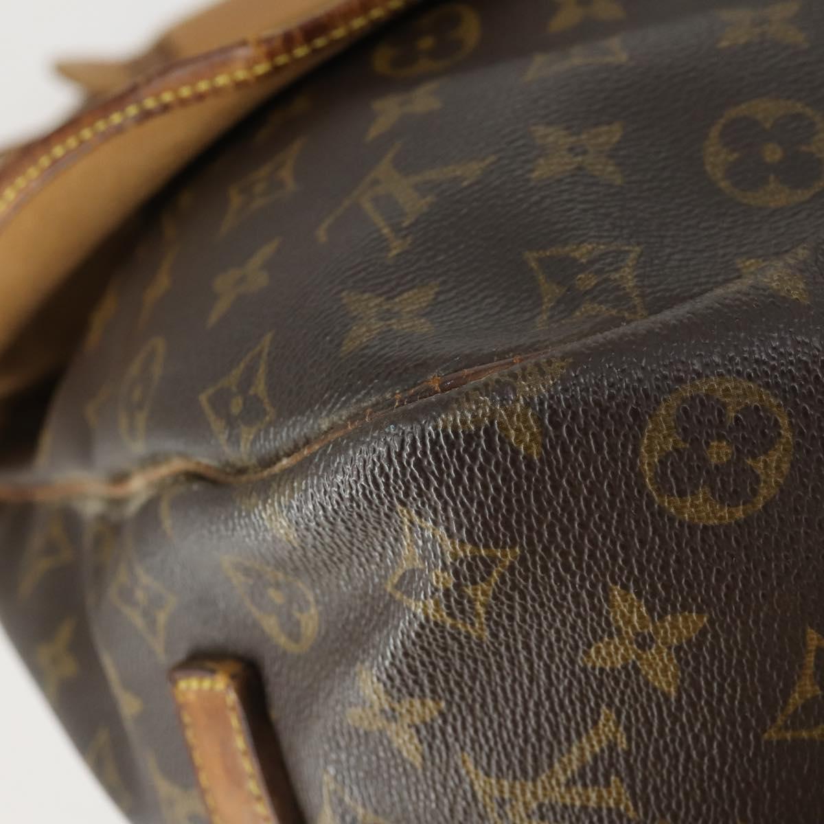 LOUIS VUITTON Monogram Saumur 35 Shoulder Bag M42254 LV Auth bs32527