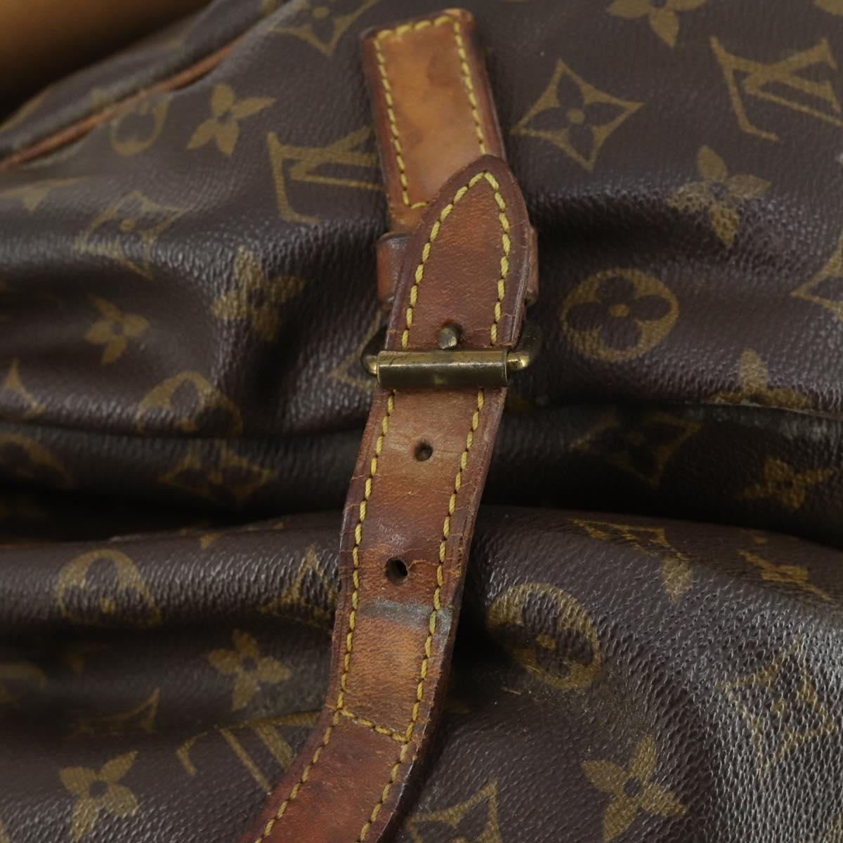 LOUIS VUITTON Monogram Saumur 35 Shoulder Bag M42254 LV Auth bs32527