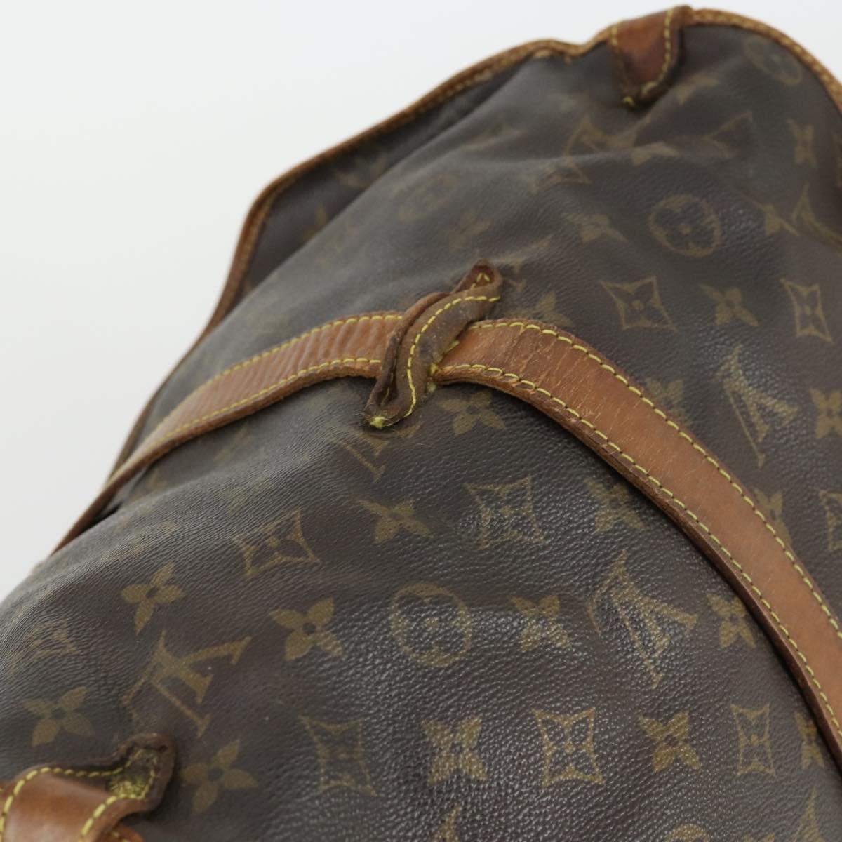 LOUIS VUITTON Monogram Saumur 35 Shoulder Bag M42254 LV Auth bs32527