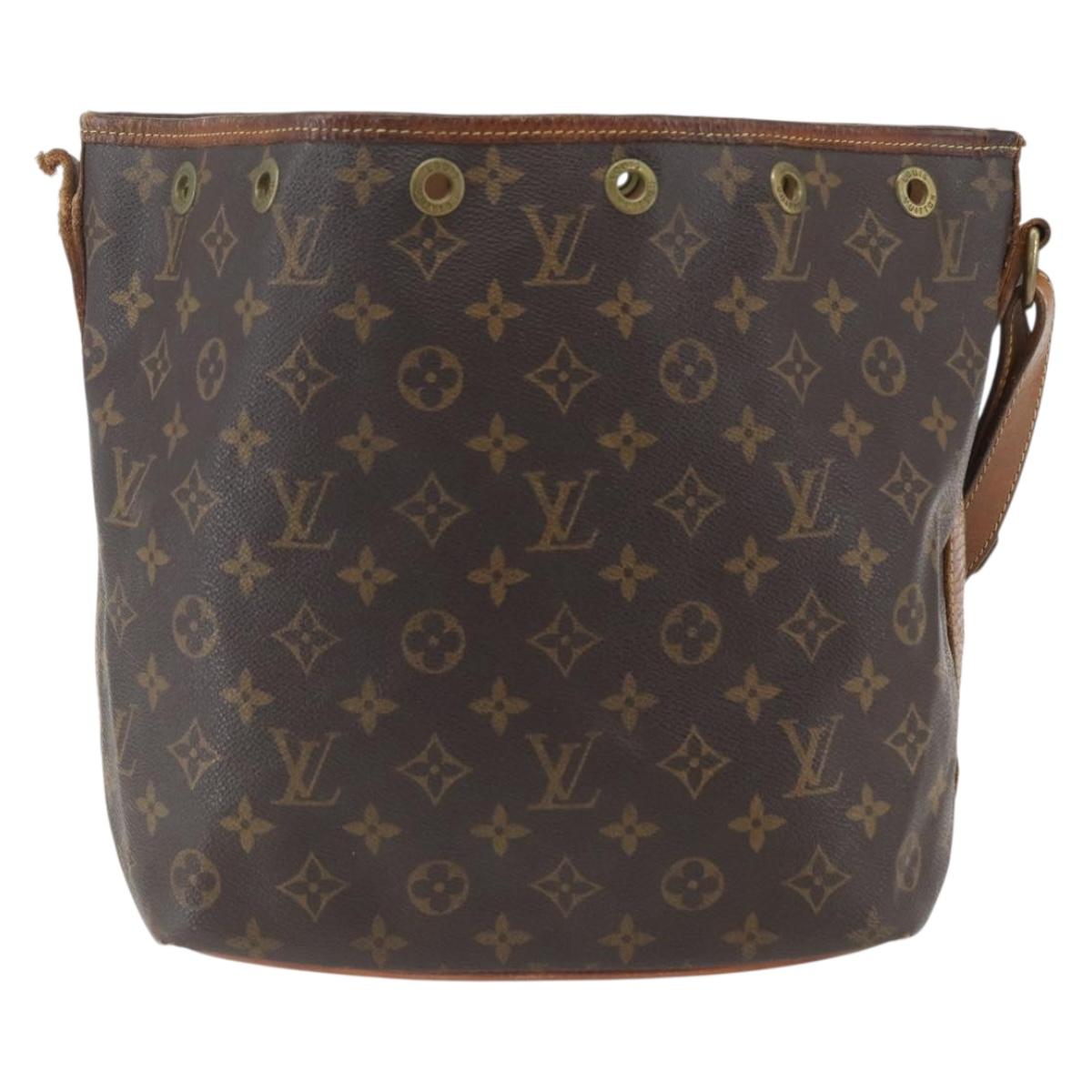 LOUIS VUITTON Monogram Petit Noe Shoulder Bag M42226 LV Auth bs32528