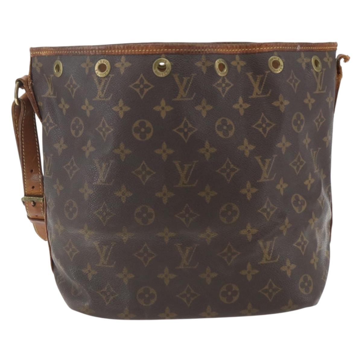 LOUIS VUITTON Monogram Petit Noe Shoulder Bag M42226 LV Auth bs32528
