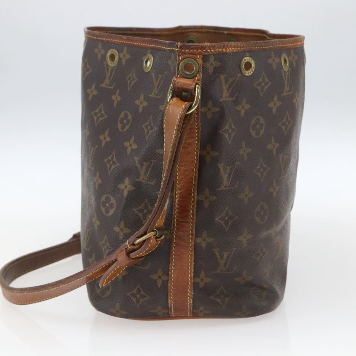 LOUIS VUITTON Monogram Petit Noe Shoulder Bag M42226 LV Auth bs32528