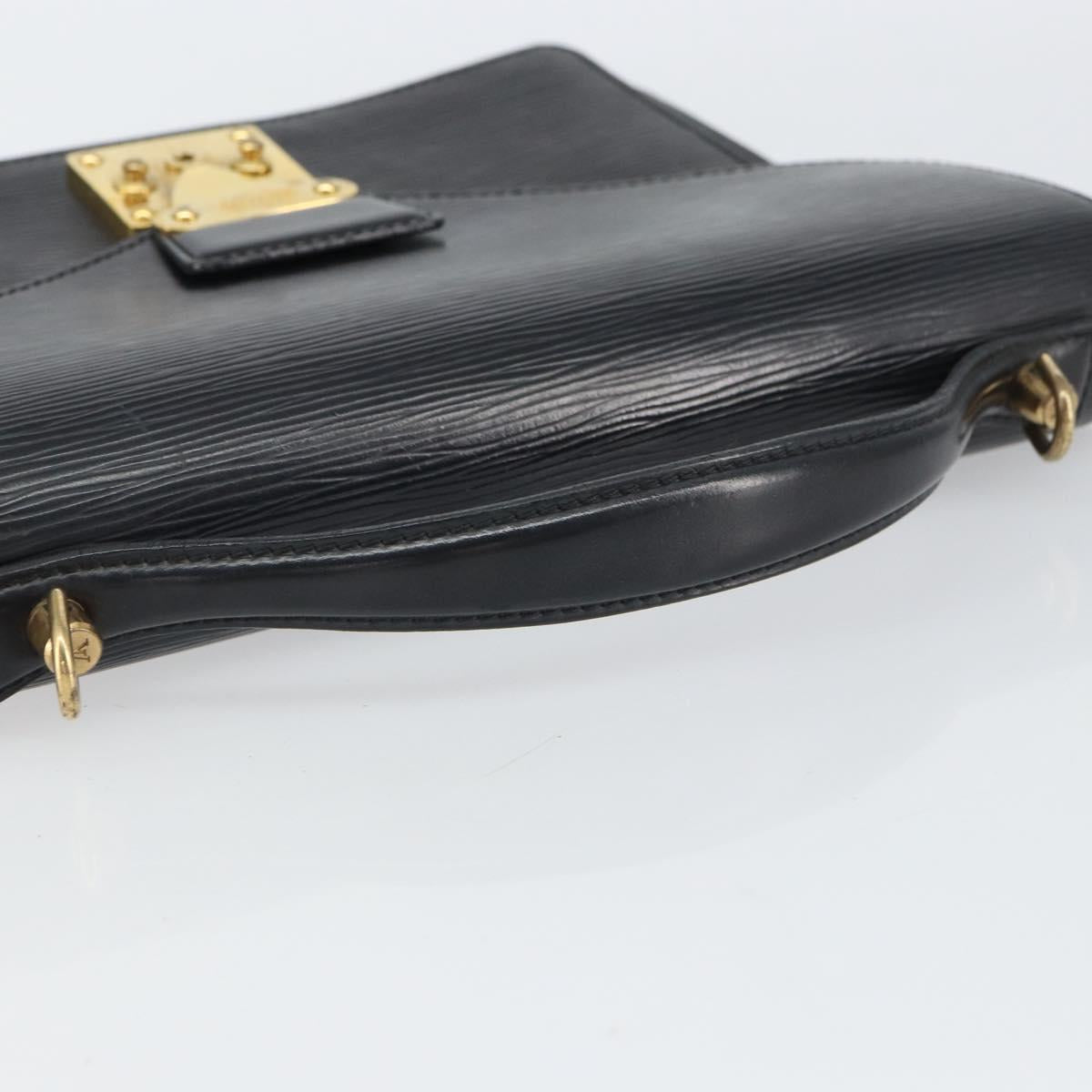 LOUIS VUITTON Epi Monceau 28 Hand Bag Black M52122 LV Auth bs32535
