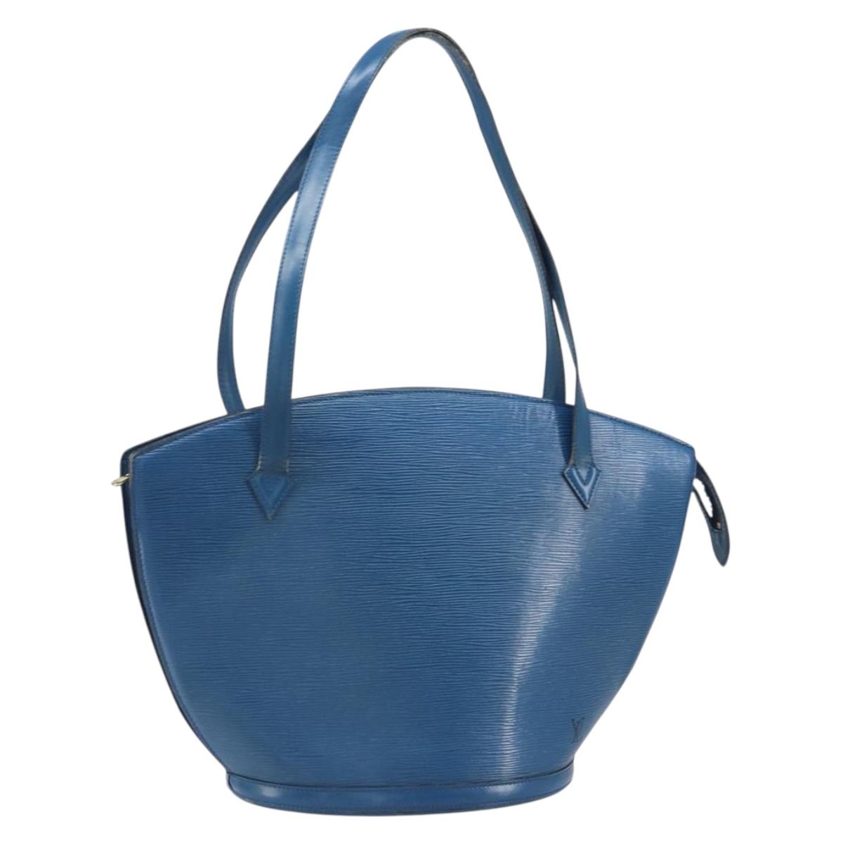 LOUIS VUITTON Epi Saint Jacques Shopping Shoulder Bag Blue M52275 Auth bs32538