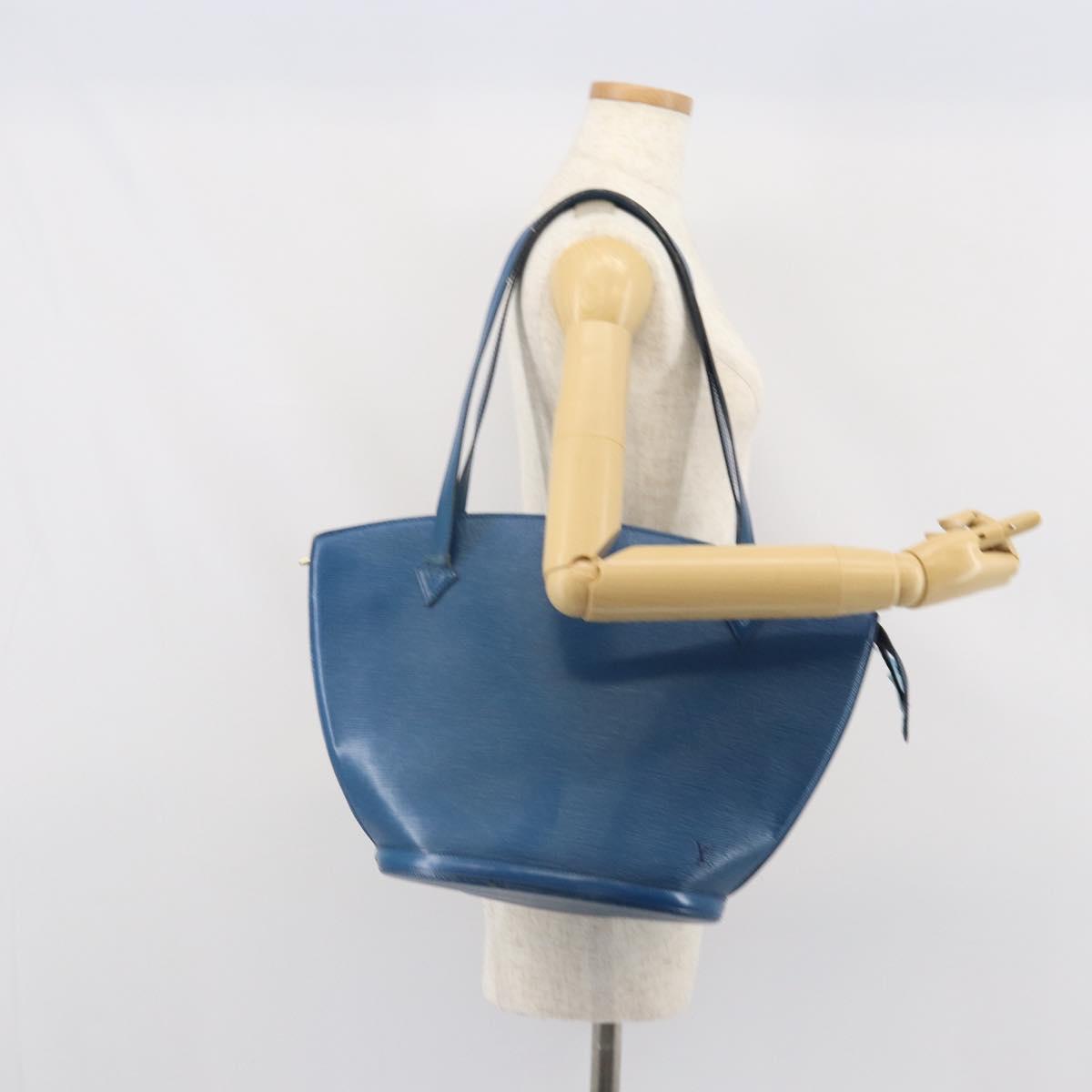 LOUIS VUITTON Epi Saint Jacques Shopping Shoulder Bag Blue M52275 Auth bs32538