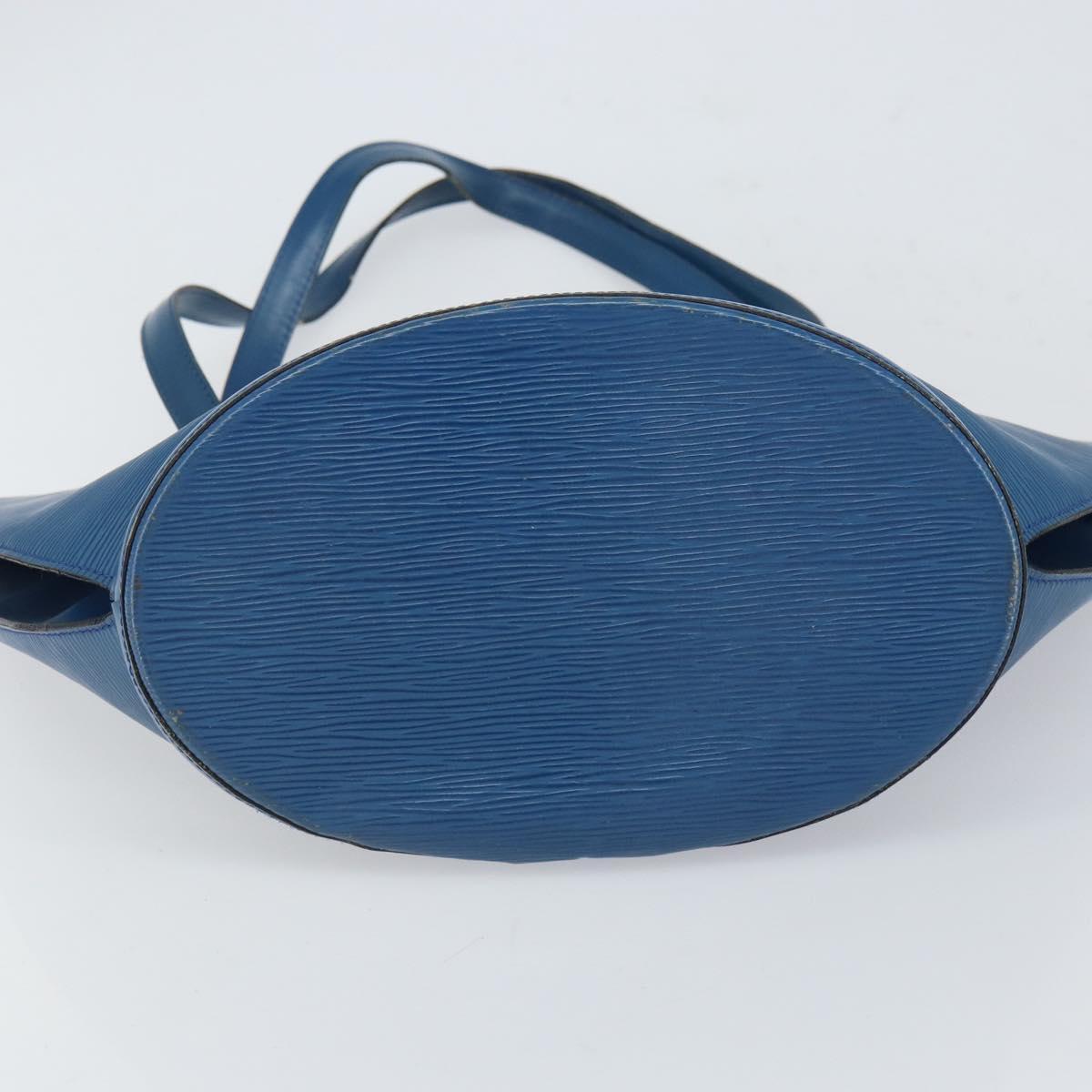 LOUIS VUITTON Epi Saint Jacques Shopping Shoulder Bag Blue M52275 Auth bs32538
