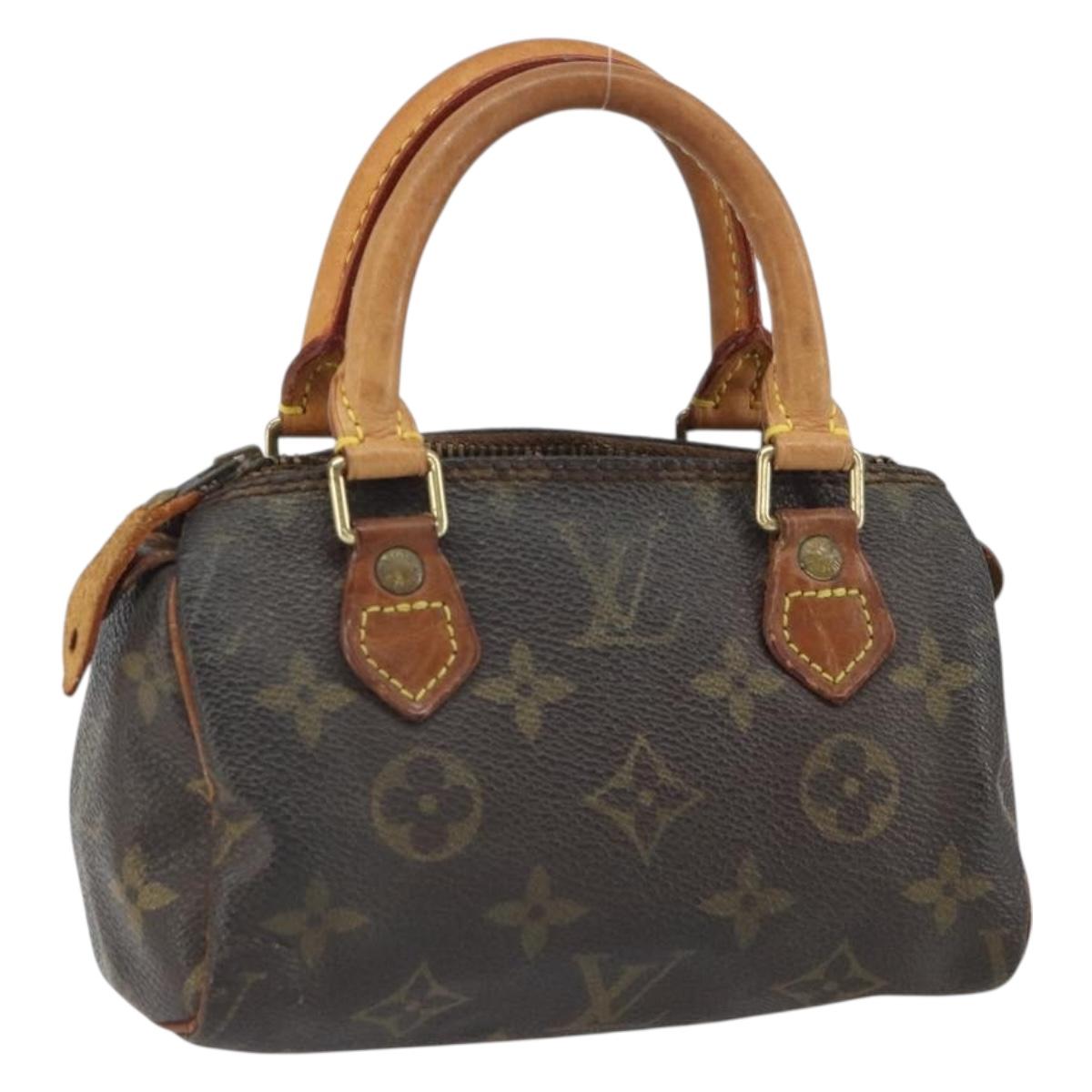 LOUIS VUITTON Monogram Mini Speedy Hand Bag M41534 LV Auth bs32546