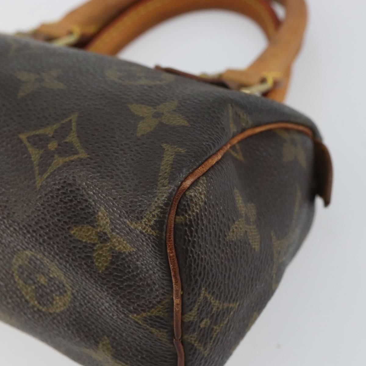 LOUIS VUITTON Monogram Mini Speedy Hand Bag M41534 LV Auth bs32546