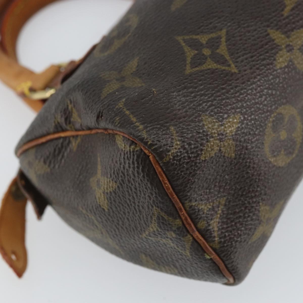 LOUIS VUITTON Monogram Mini Speedy Hand Bag M41534 LV Auth bs32546