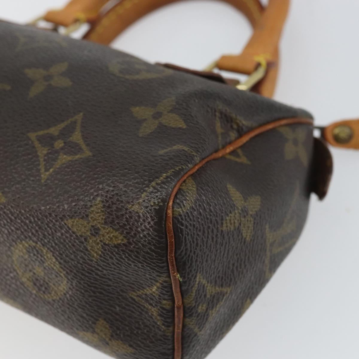 LOUIS VUITTON Monogram Mini Speedy Hand Bag M41534 LV Auth bs32546