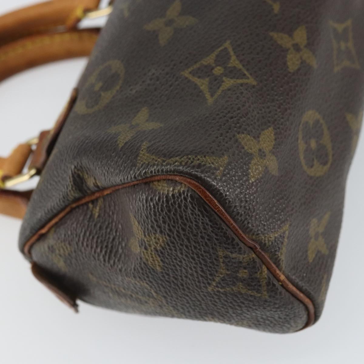 LOUIS VUITTON Monogram Mini Speedy Hand Bag M41534 LV Auth bs32546