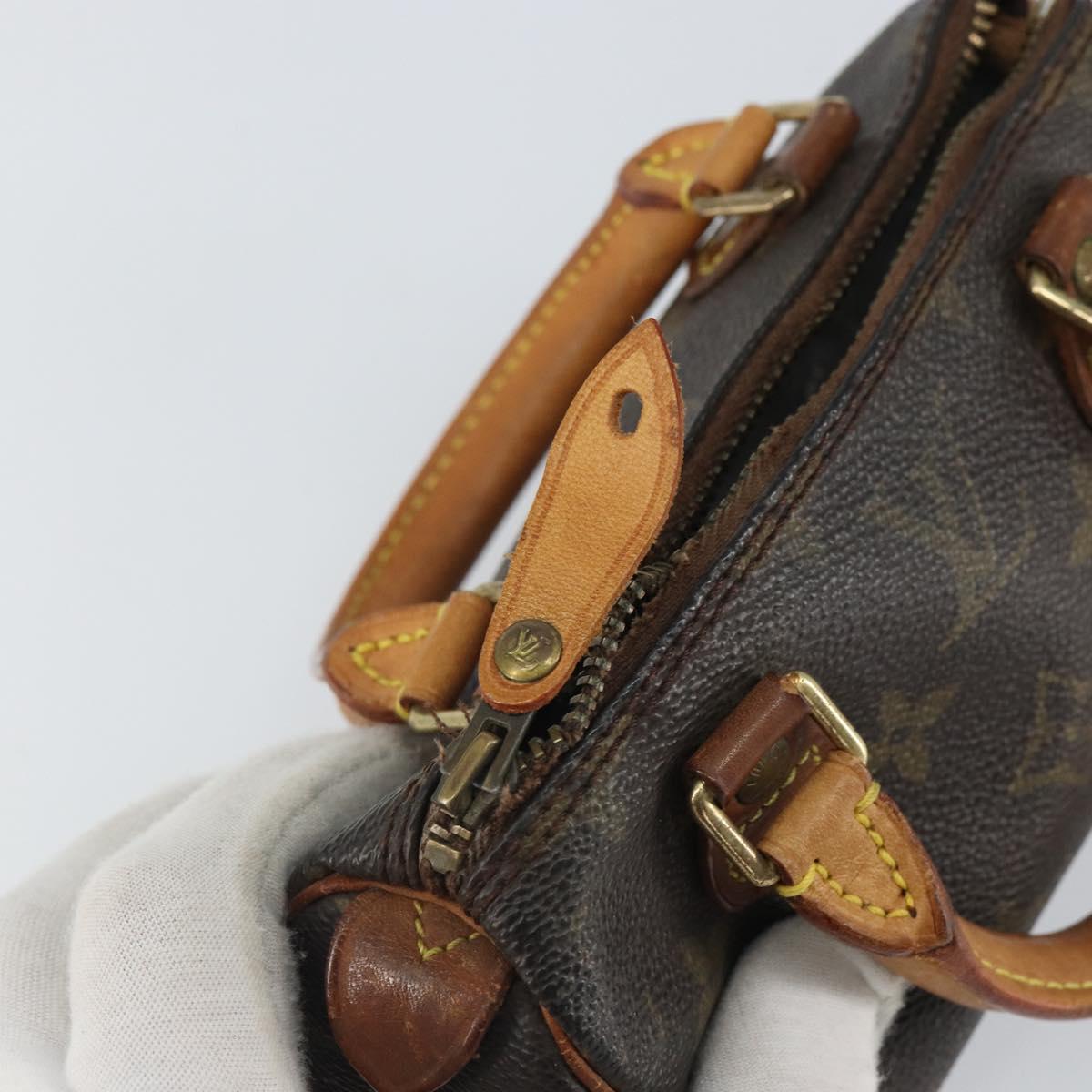 LOUIS VUITTON Monogram Mini Speedy Hand Bag M41534 LV Auth bs32546
