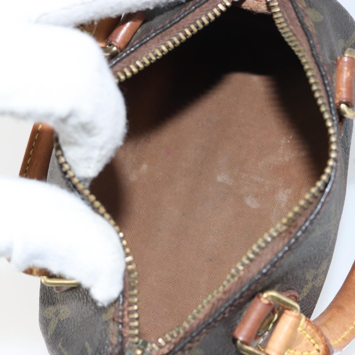 LOUIS VUITTON Monogram Mini Speedy Hand Bag M41534 LV Auth bs32546