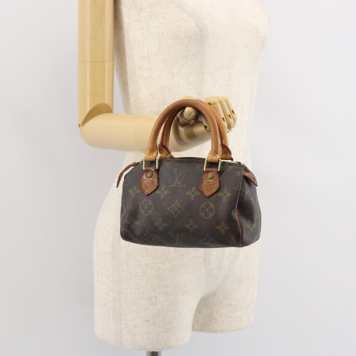 LOUIS VUITTON Monogram Mini Speedy Hand Bag M41534 LV Auth bs32546