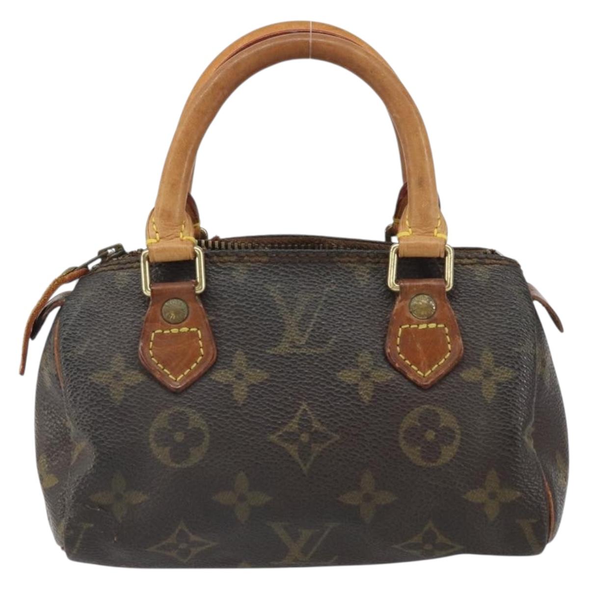 LOUIS VUITTON Monogram Mini Speedy Hand Bag M41534 LV Auth bs32546