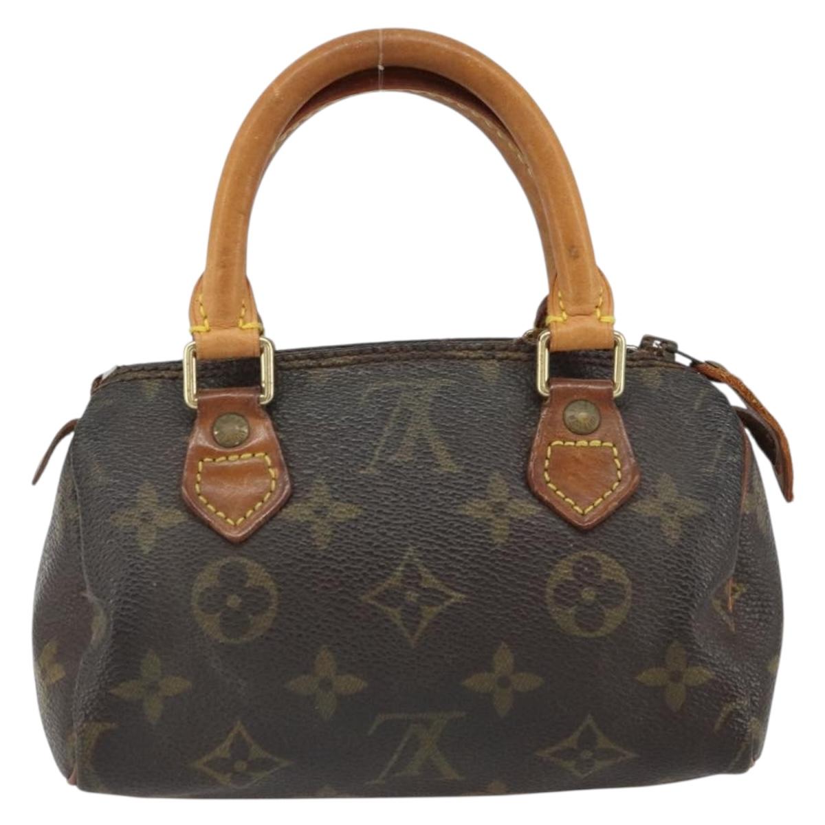 LOUIS VUITTON Monogram Mini Speedy Hand Bag M41534 LV Auth bs32546