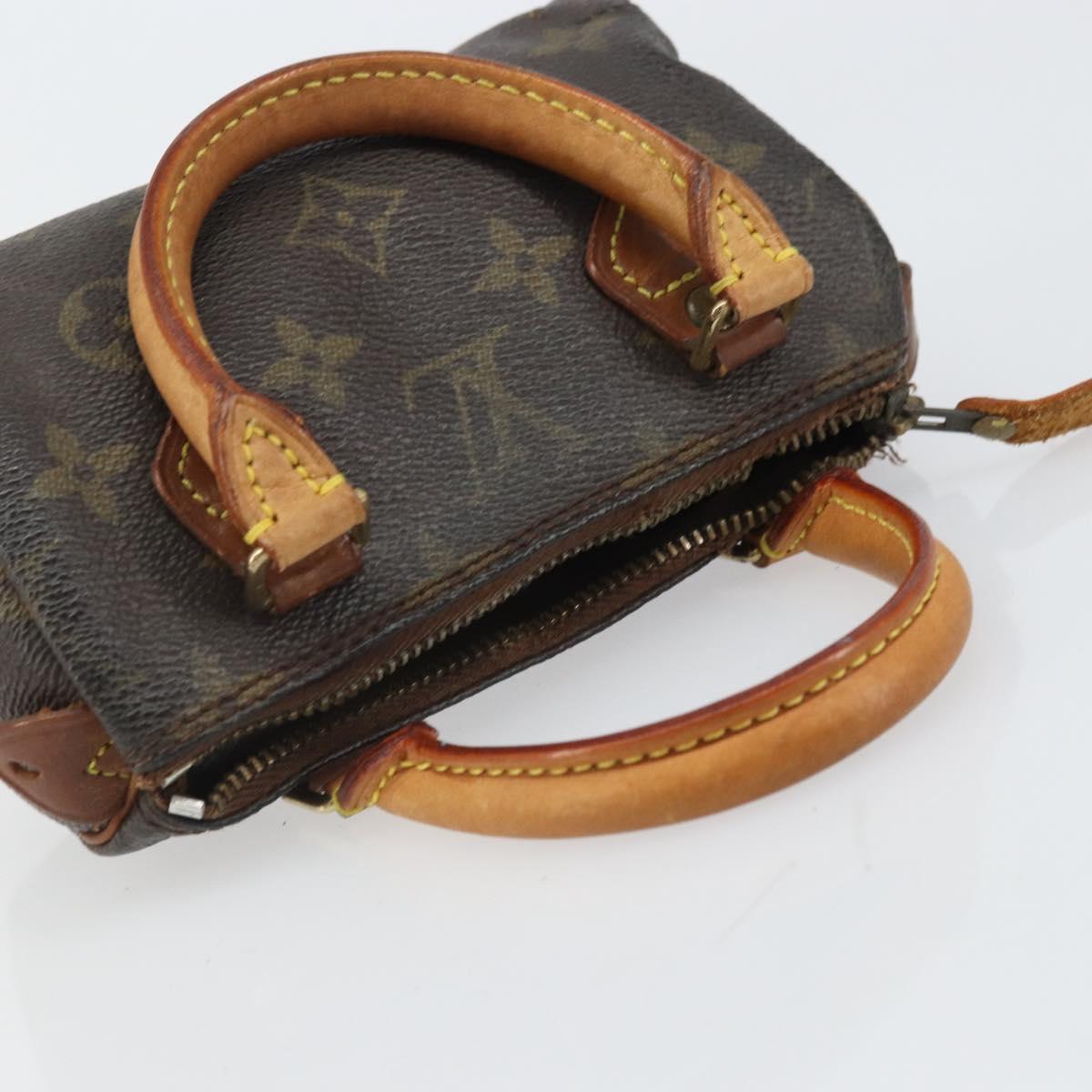 LOUIS VUITTON Monogram Mini Speedy Hand Bag M41534 LV Auth bs32546