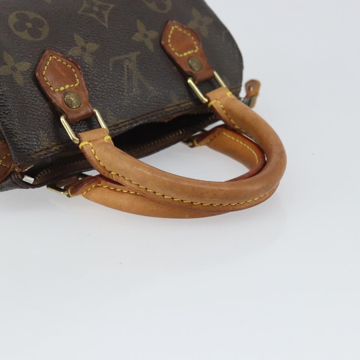 LOUIS VUITTON Monogram Mini Speedy Hand Bag M41534 LV Auth bs32546