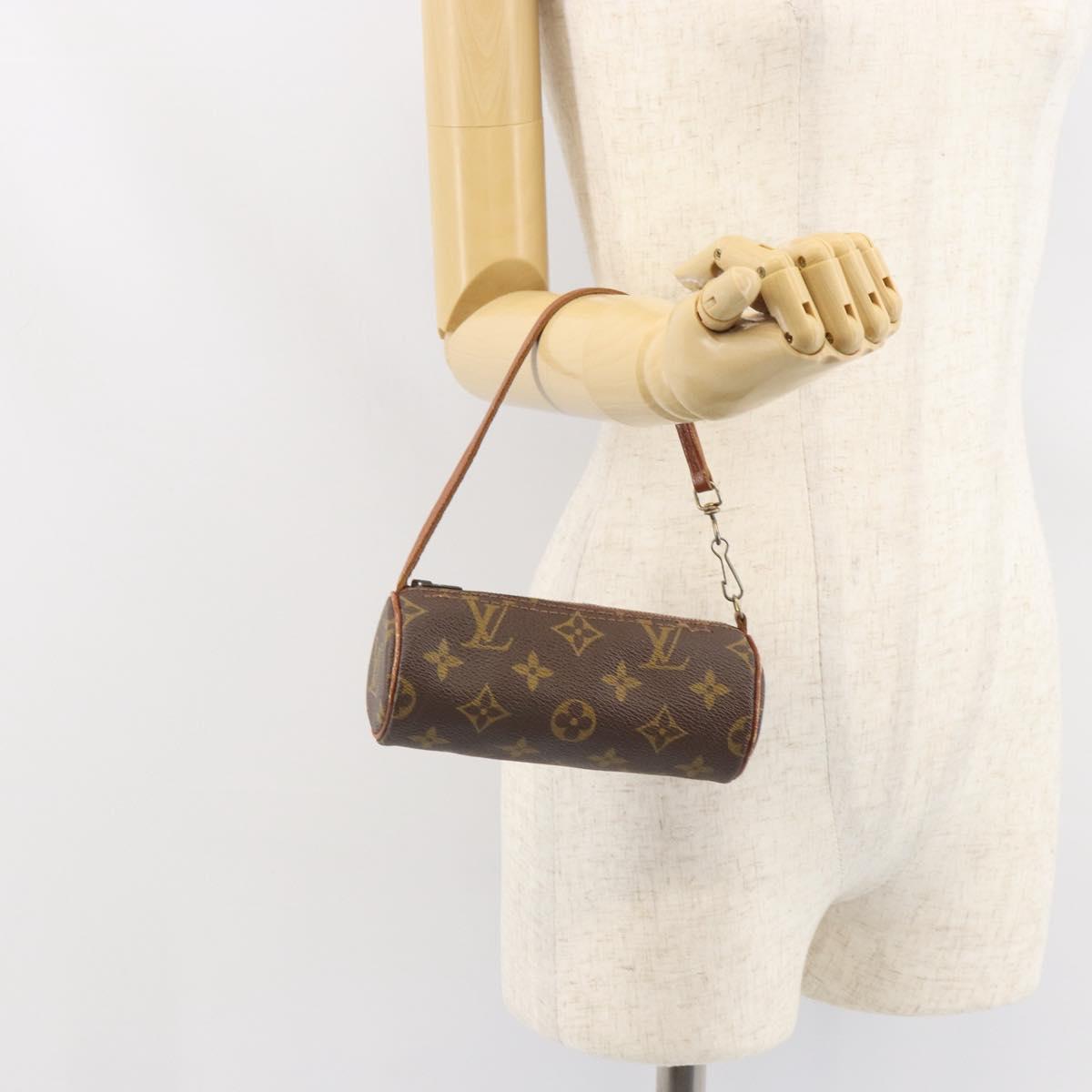 LOUIS VUITTON Monogram Papillon Pouch LV Auth bs32548