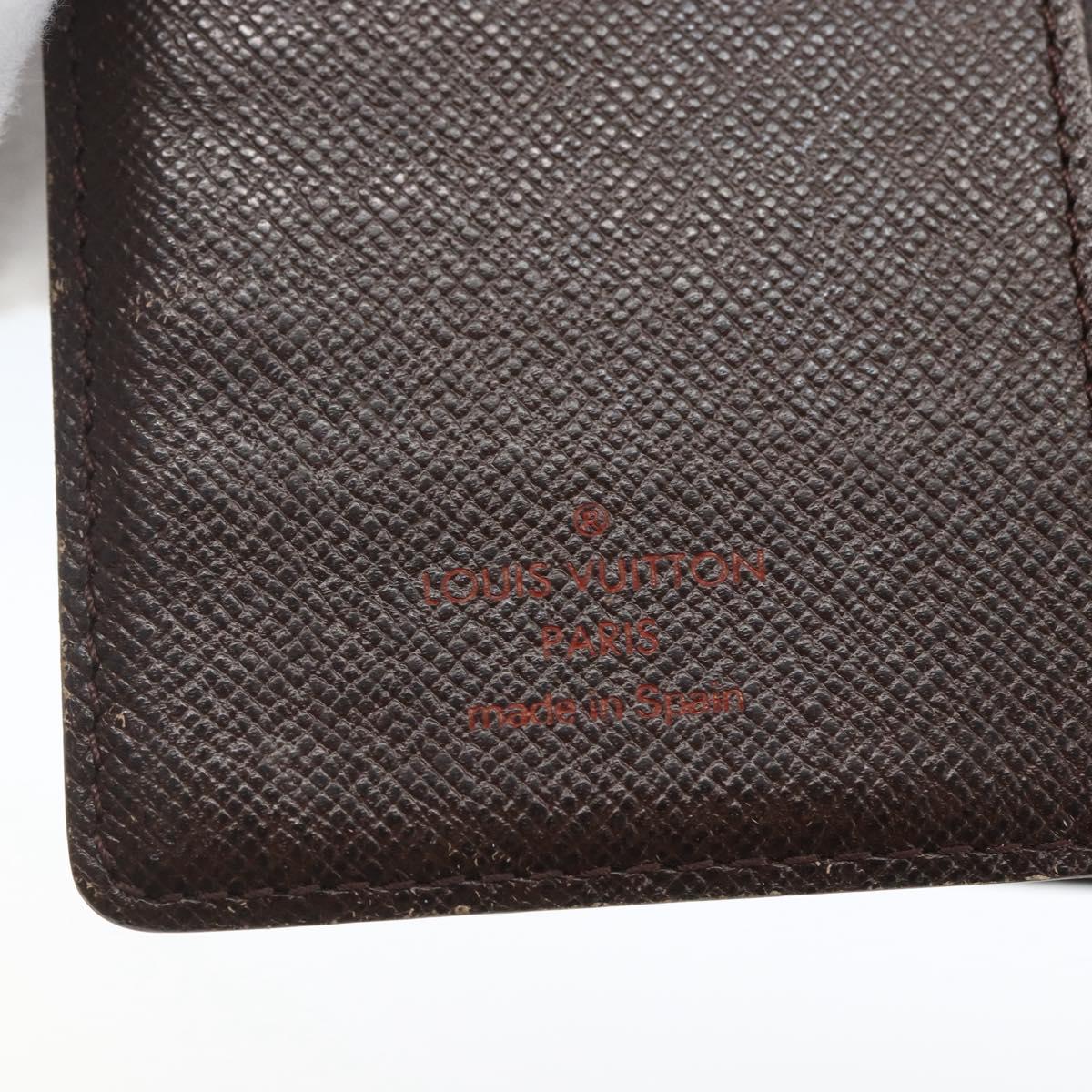 LOUIS VUITTON Damier Ebene Agenda PM Day Planner Cover R20700 LV Auth bs32554