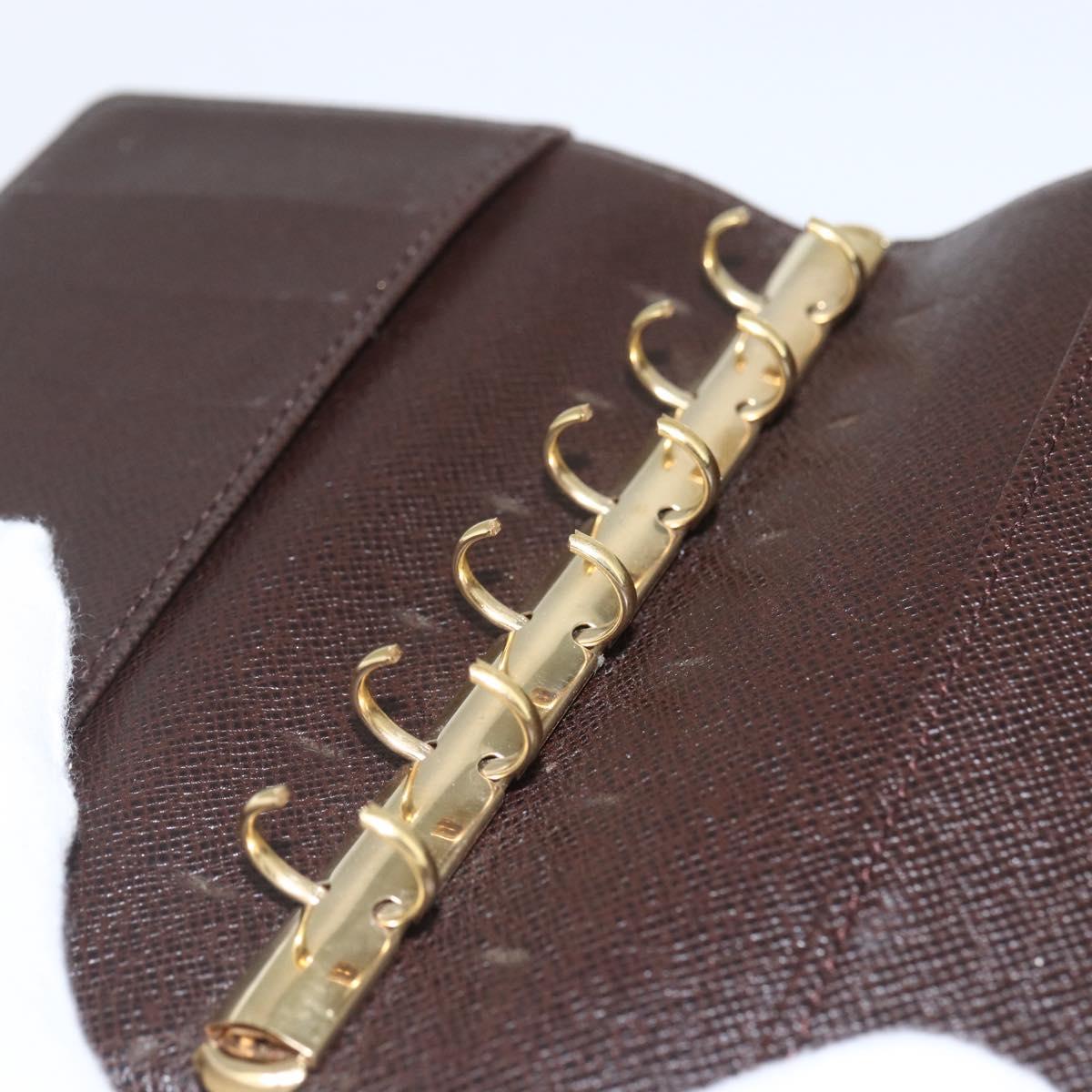 LOUIS VUITTON Damier Ebene Agenda PM Day Planner Cover R20700 LV Auth bs32554