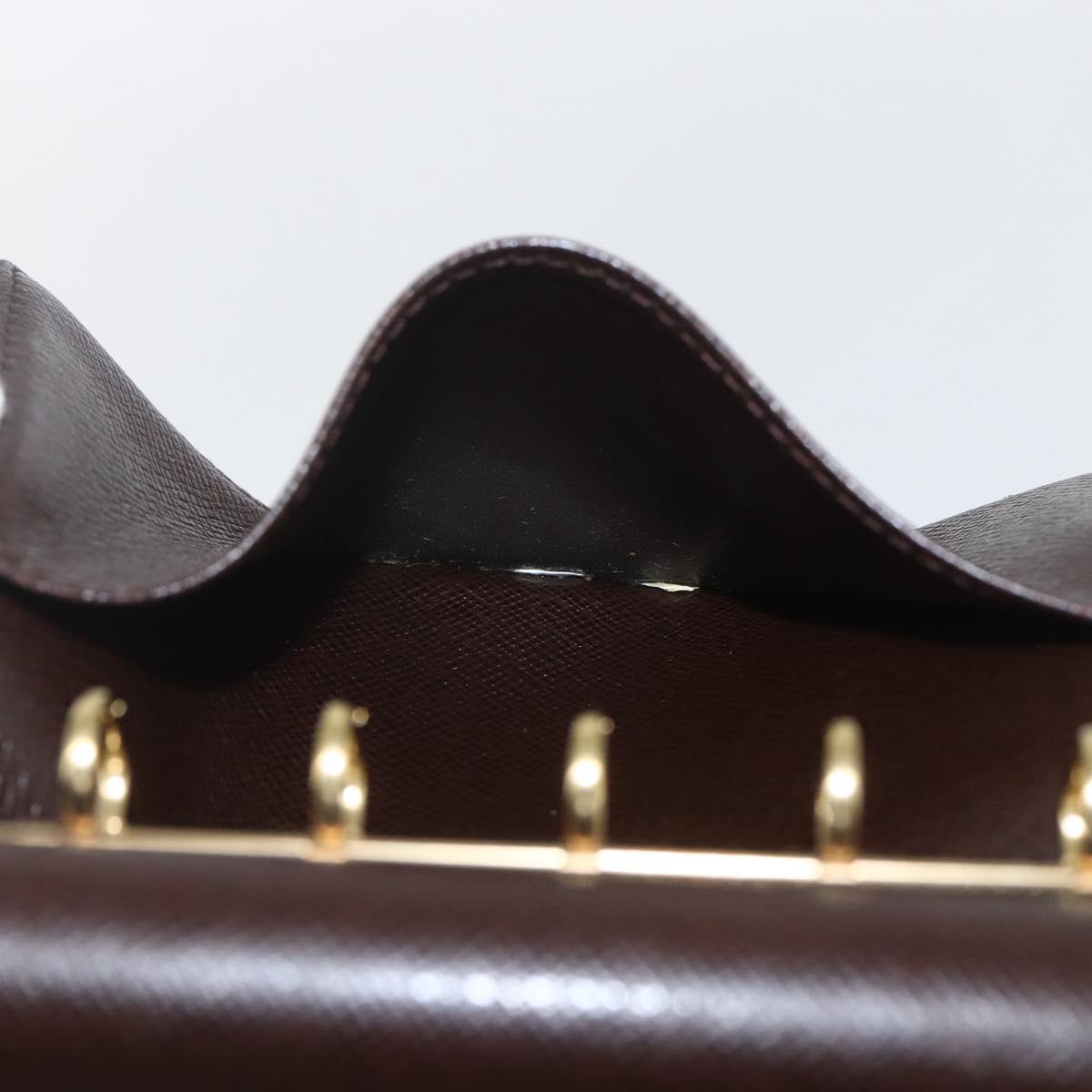 LOUIS VUITTON Damier Ebene Agenda PM Day Planner Cover R20700 LV Auth bs32554