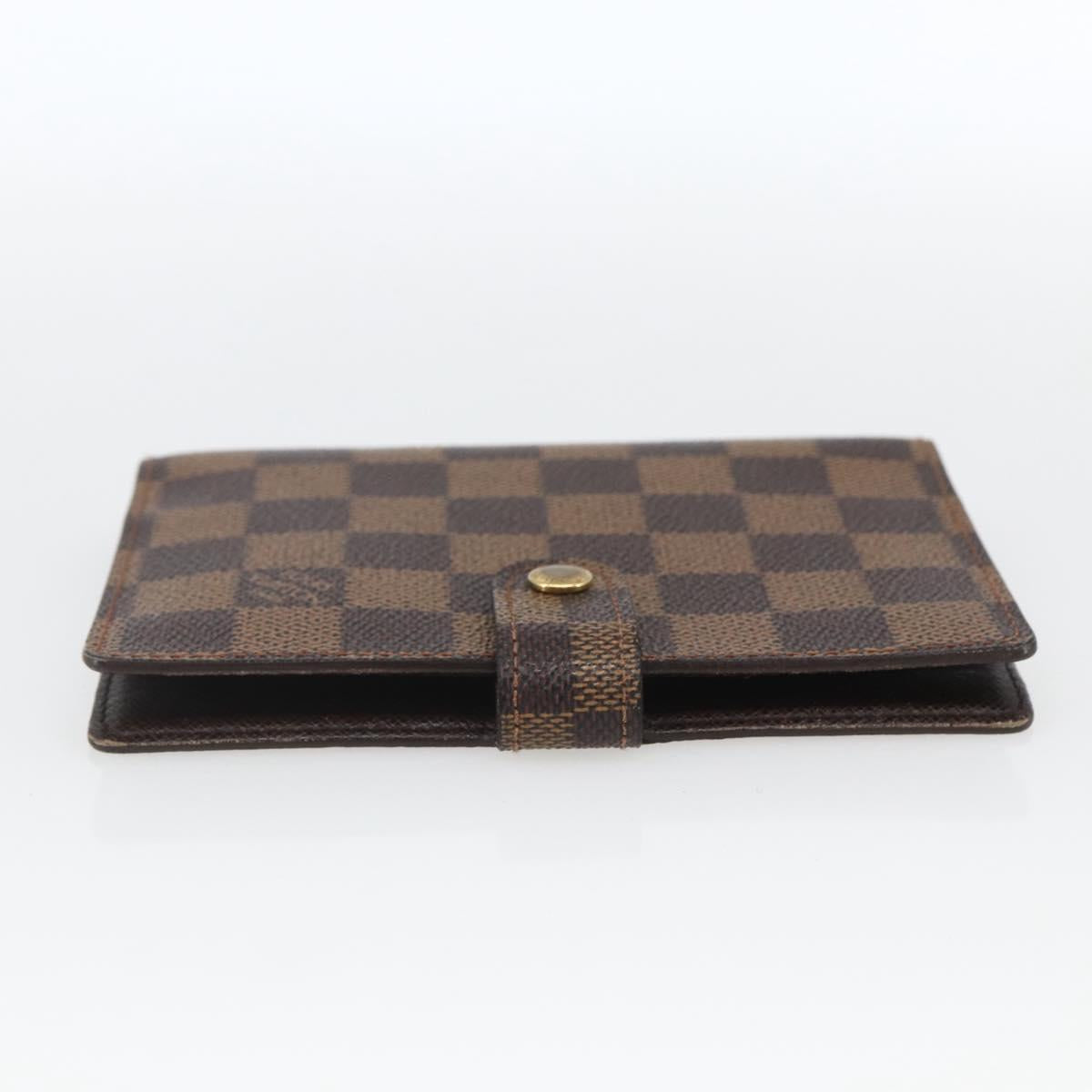 LOUIS VUITTON Damier Ebene Agenda PM Day Planner Cover R20700 LV Auth bs32554