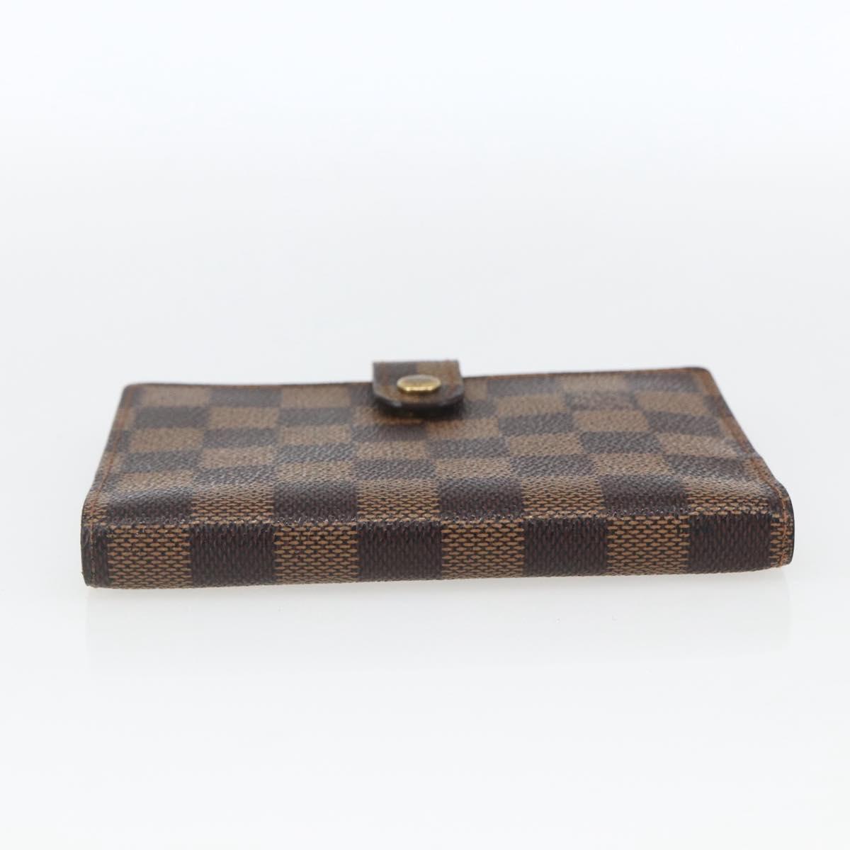 LOUIS VUITTON Damier Ebene Agenda PM Day Planner Cover R20700 LV Auth bs32554