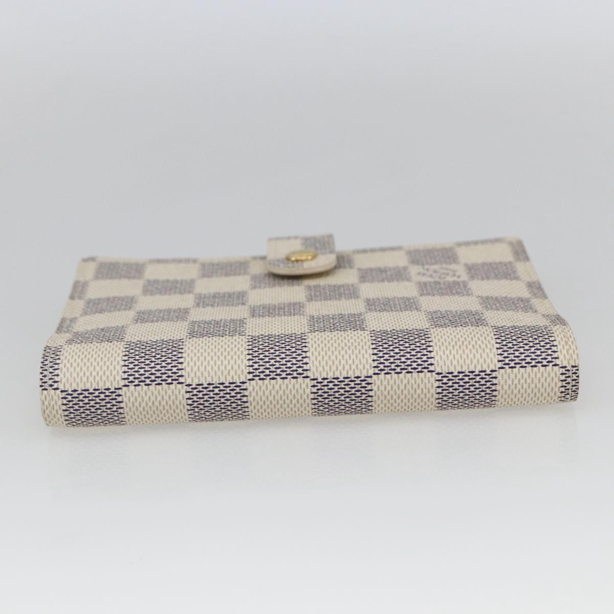 LOUIS VUITTON Damier Azur Agenda PM Day Planner Cover R20706 LV Auth bs32555