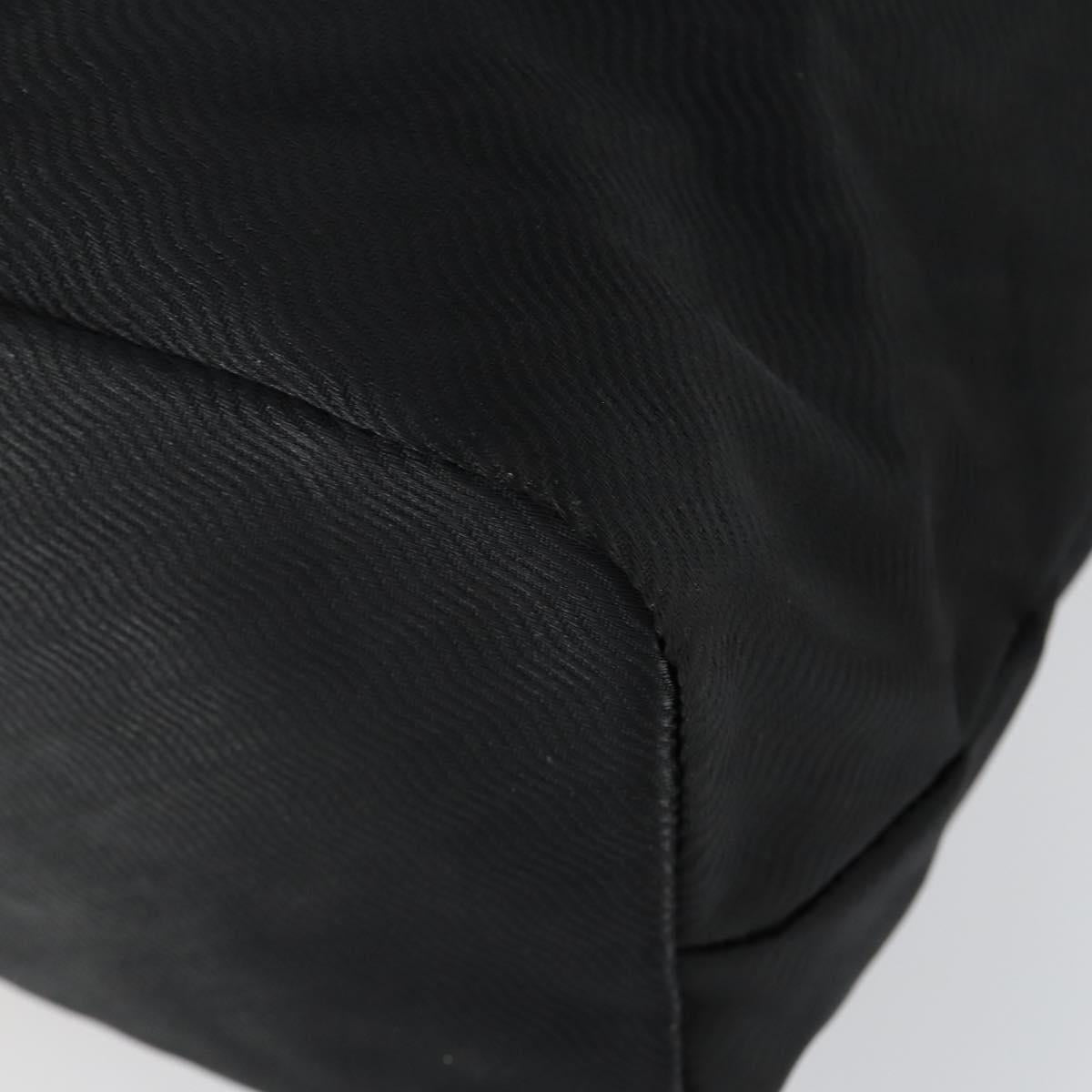 BALENCIAGA Boston Bag Nylon Black Gold Auth bs32561