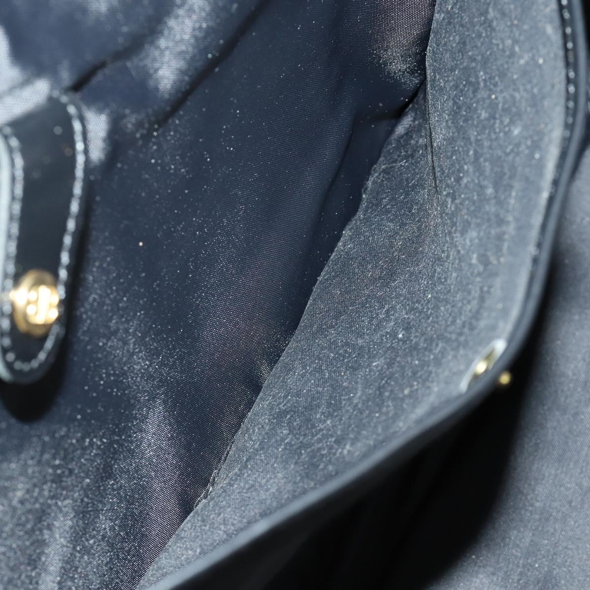 BALENCIAGA Boston Bag Nylon Black Gold Auth bs32561