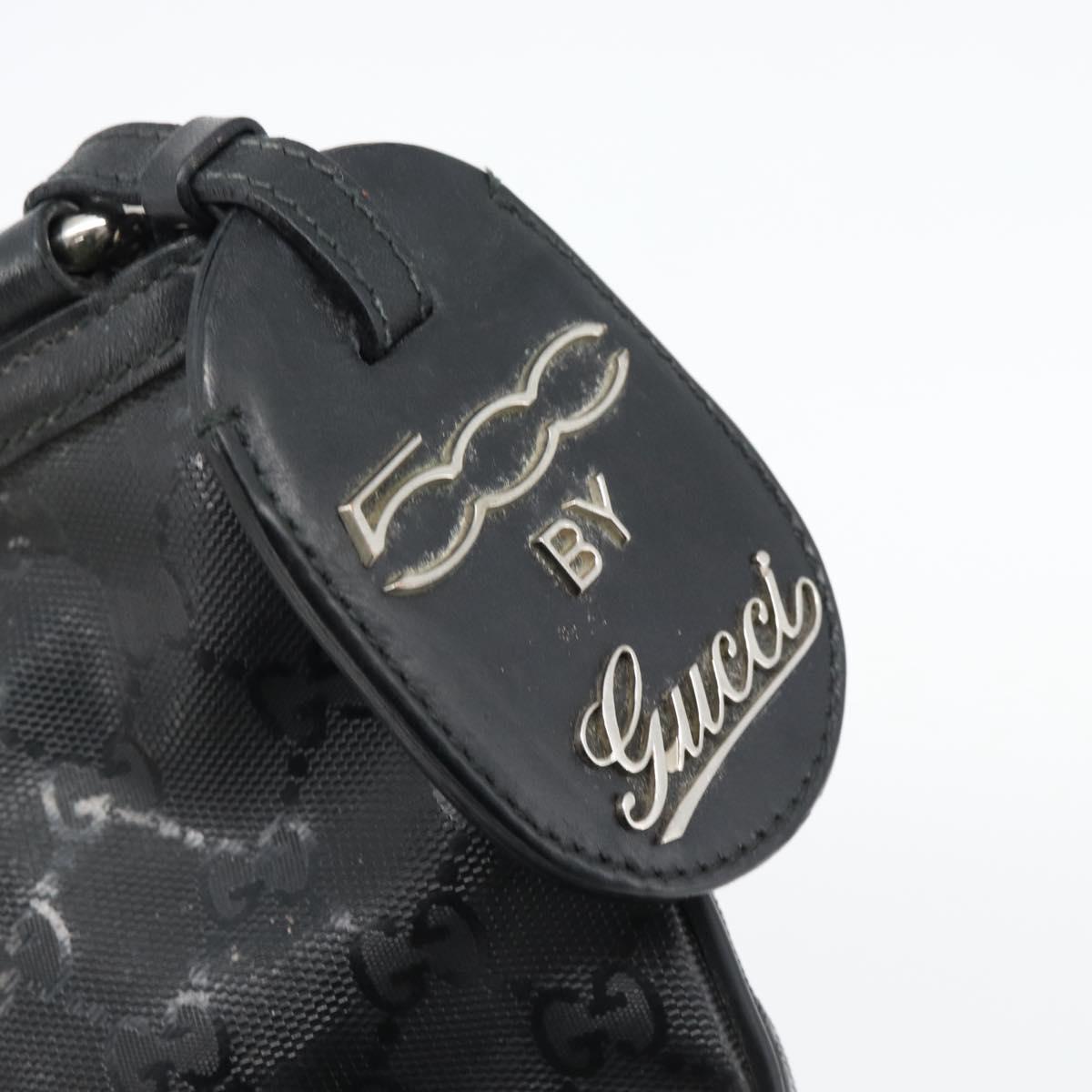 GUCCI GG Implementation Web Sherry Line Bag Black Silver Red 269379 Auth bs32569