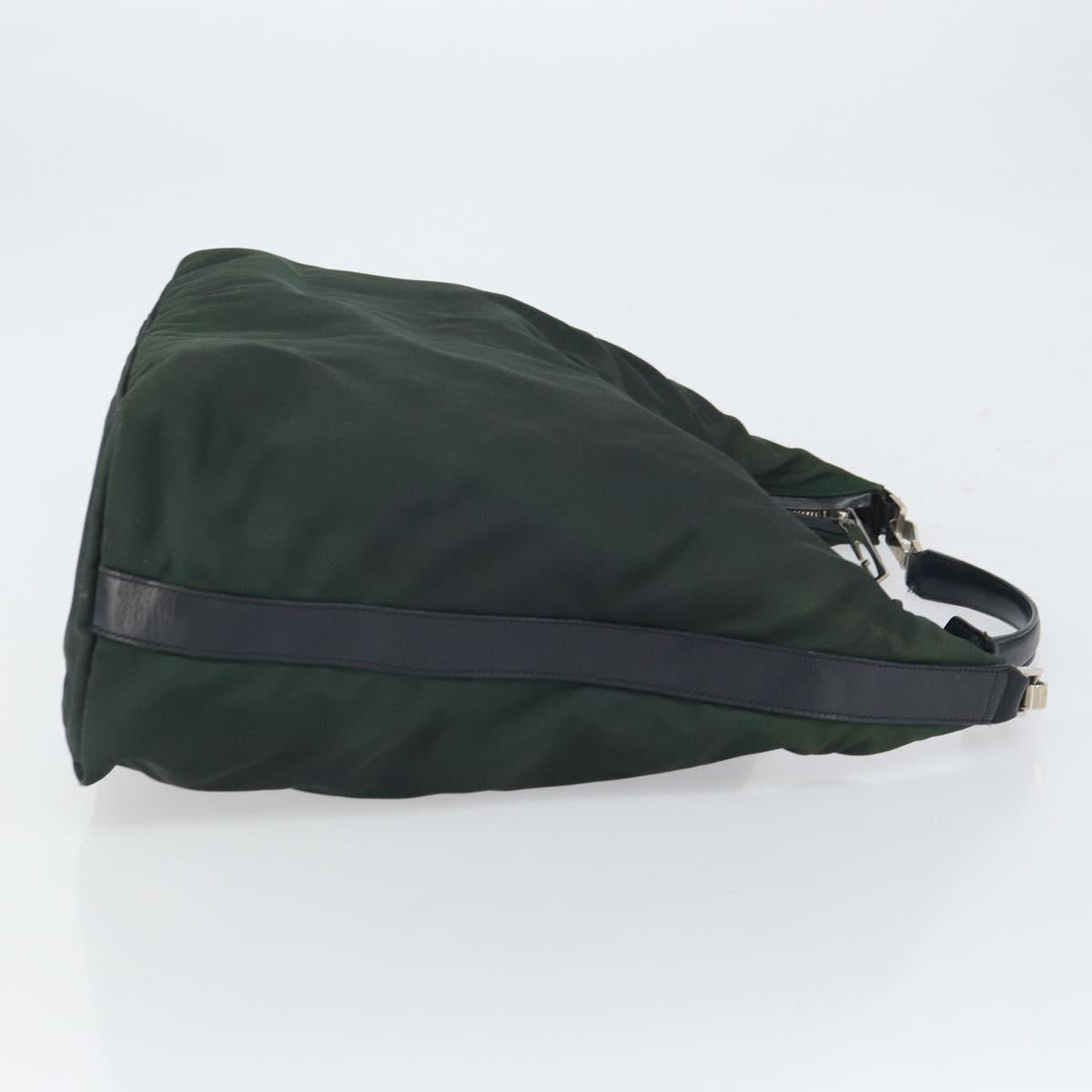 GUCCI Shoulder Bag Nylon Green Silver 001 1955 3444 Auth bs32572