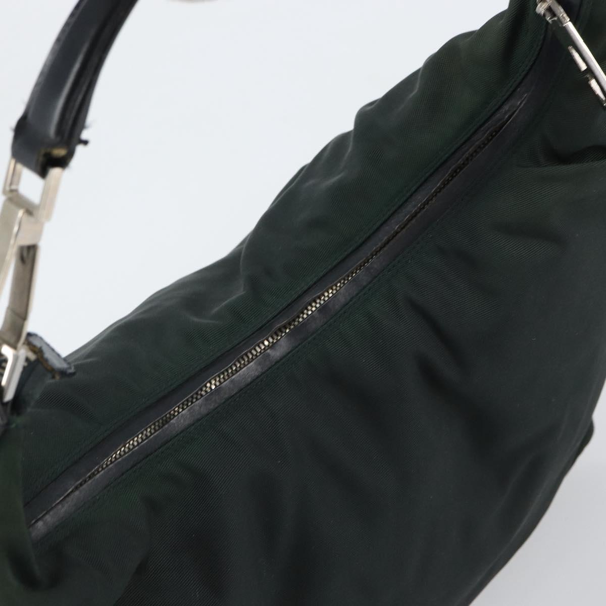 GUCCI Shoulder Bag Nylon Green Silver 001 1955 3444 Auth bs32572