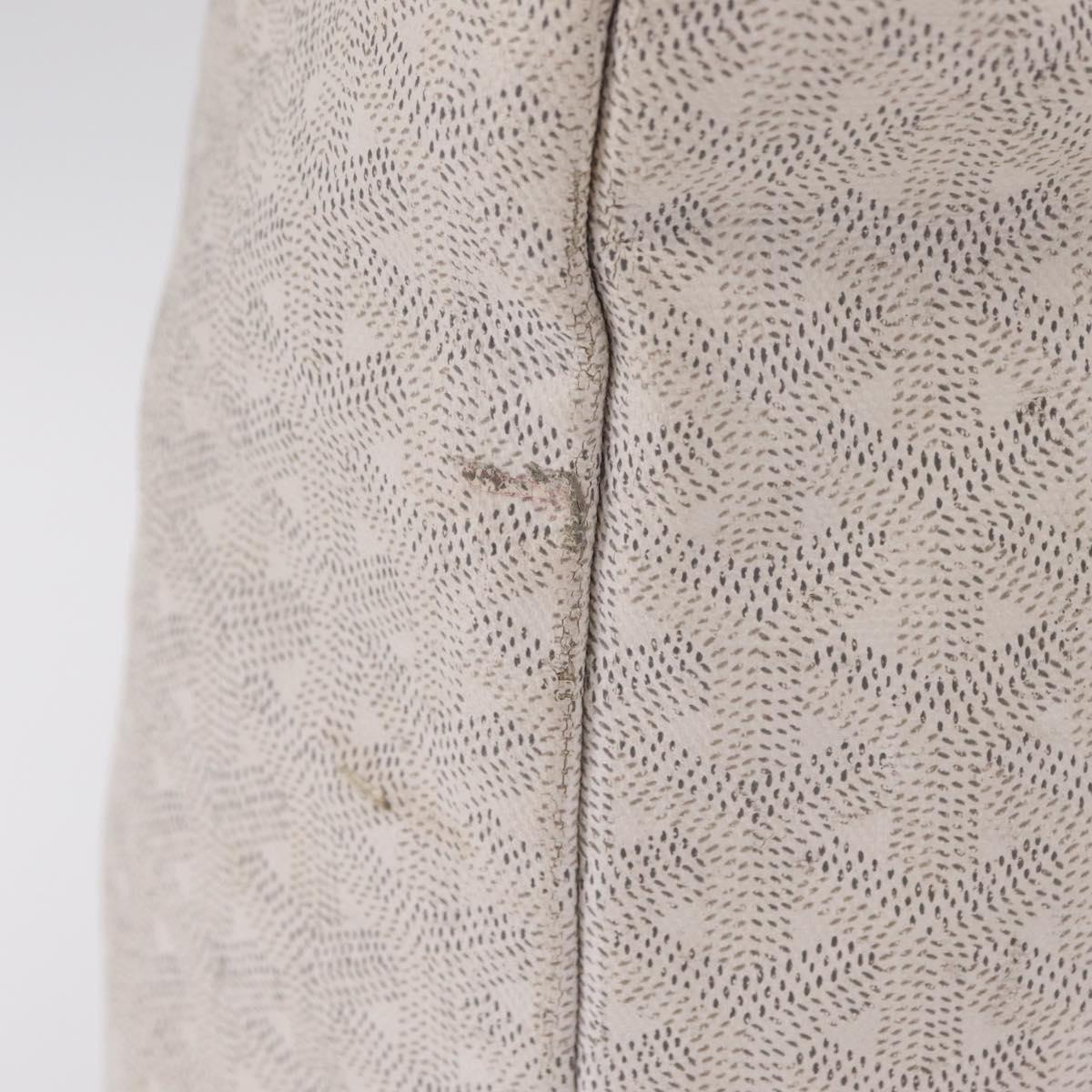 GOYARD Saint Louis PM Tote Bag PVC White Auth bs32573
