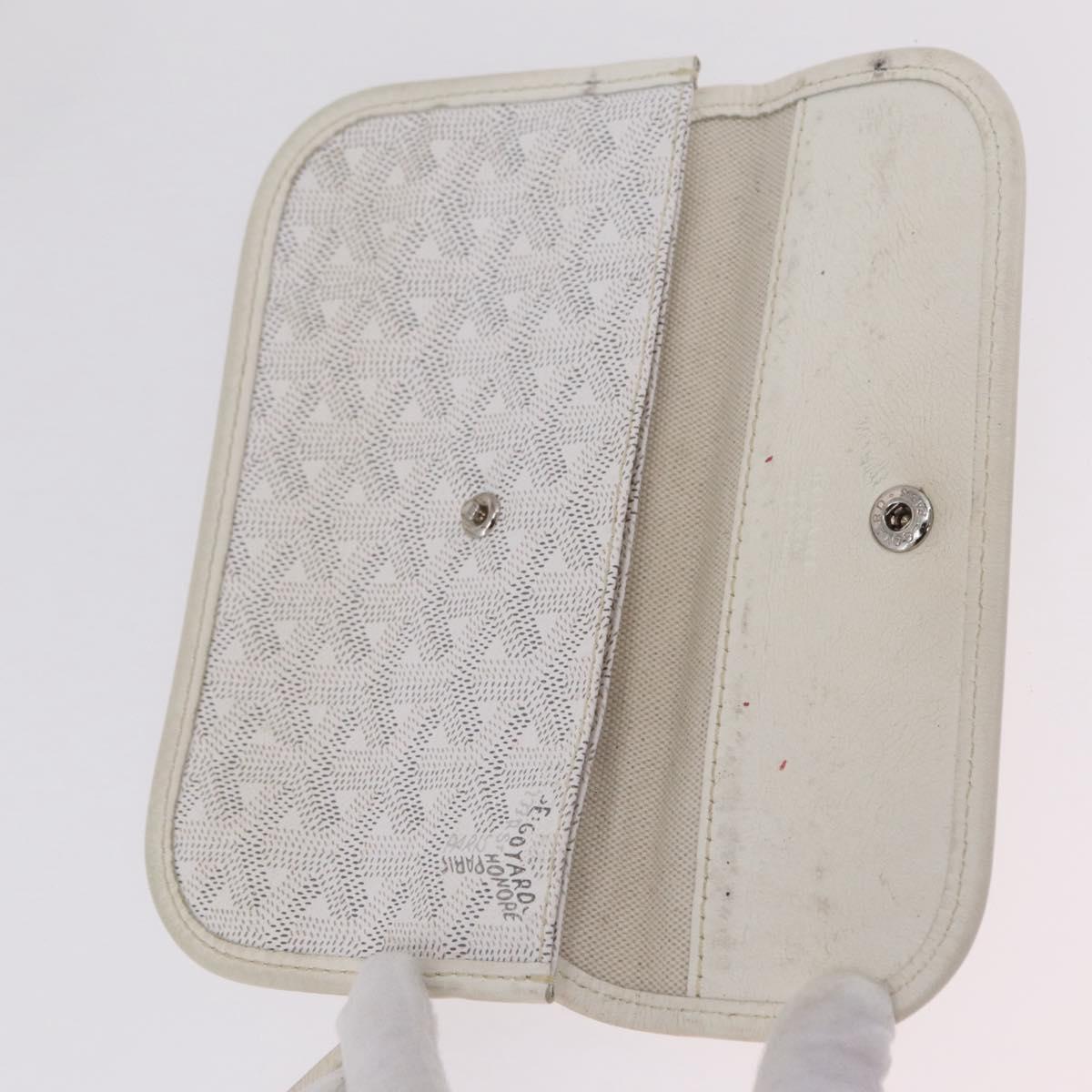 GOYARD Saint Louis PM Tote Bag PVC White Auth bs32573