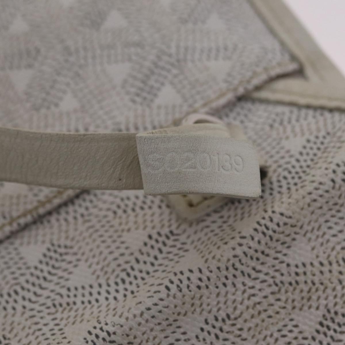 GOYARD Saint Louis PM Tote Bag PVC White Auth bs32573