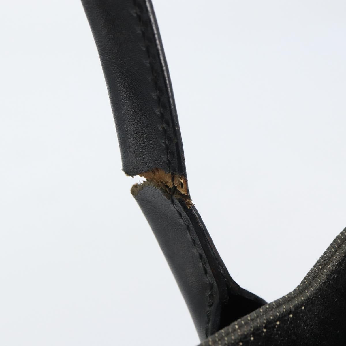 GUCCI Tote Bag Canvas Black 91249 Auth bs32575