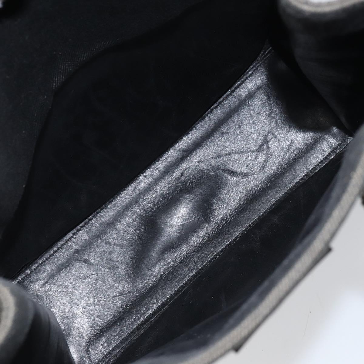 GUCCI Tote Bag Canvas Black 91249 Auth bs32575