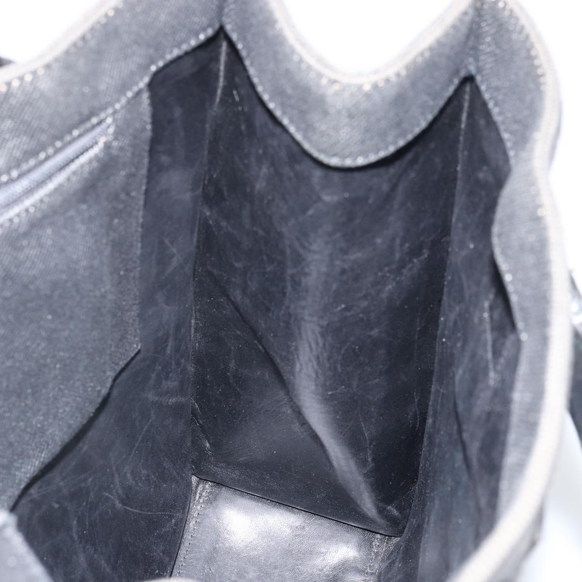 GUCCI Tote Bag Canvas Black 91249 Auth bs32575