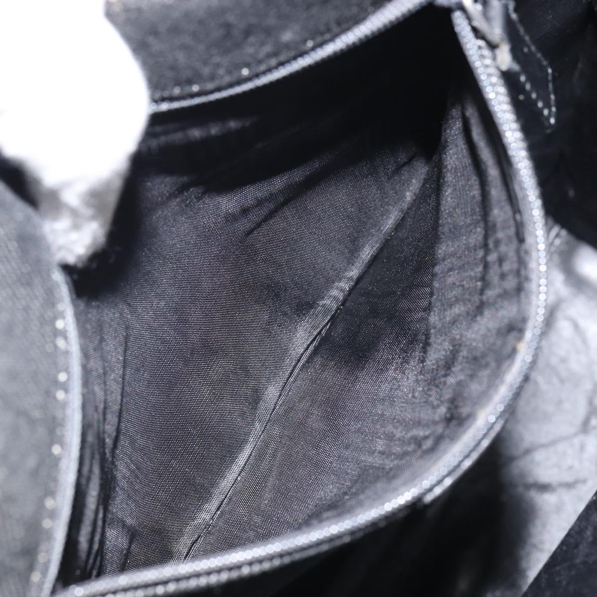 GUCCI Tote Bag Canvas Black 91249 Auth bs32575