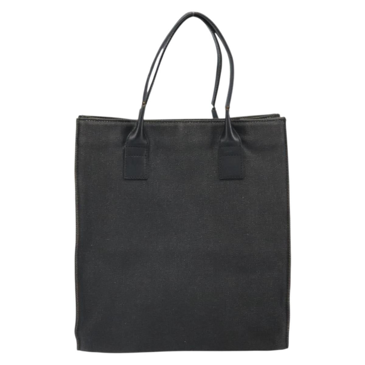 GUCCI Tote Bag Canvas Black 91249 Auth bs32575