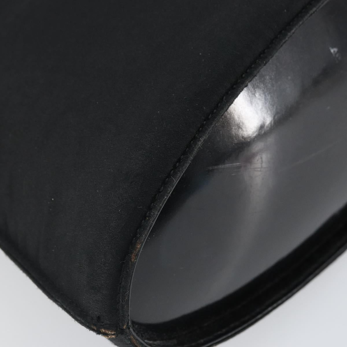 GUCCI Shoulder Bag Nylon Black Silver 001 3010 Auth bs32577