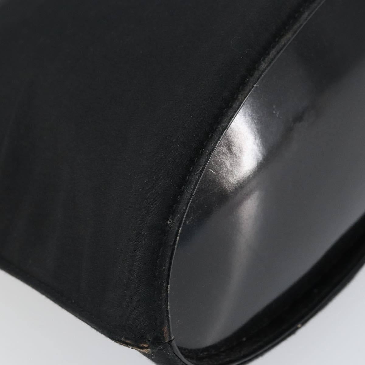 GUCCI Shoulder Bag Nylon Black Silver 001 3010 Auth bs32577