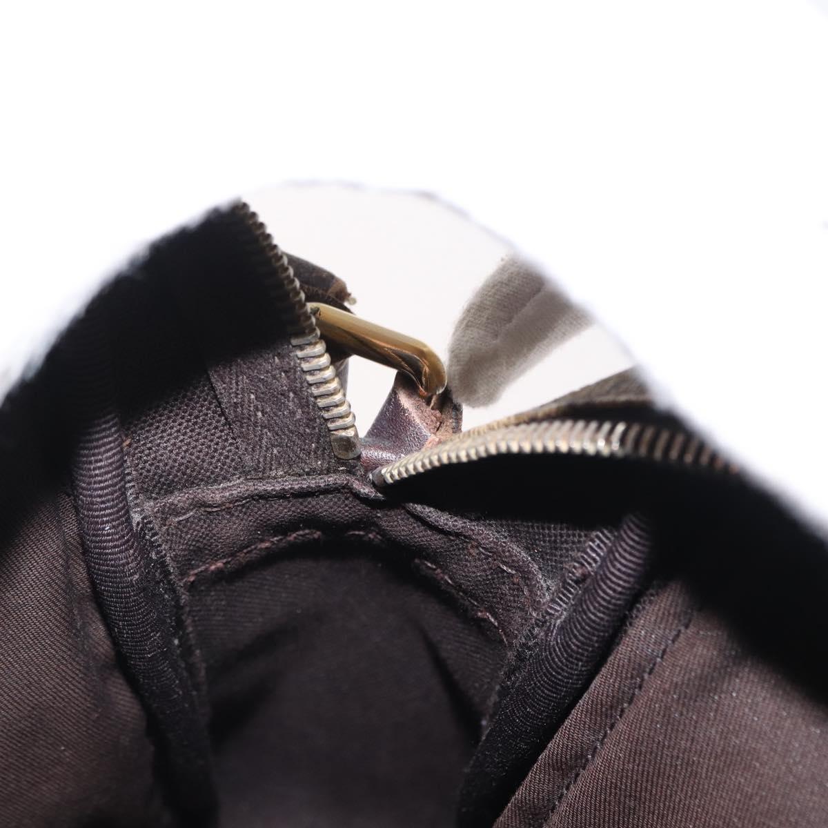 GUCCI GG Supreme Shoulder Bag PVC Beige Gold 233268 Auth bs32580