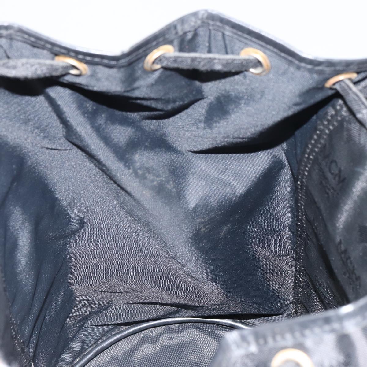 MCM Vicetos Backpack Nylon Black Gold Auth bs32585