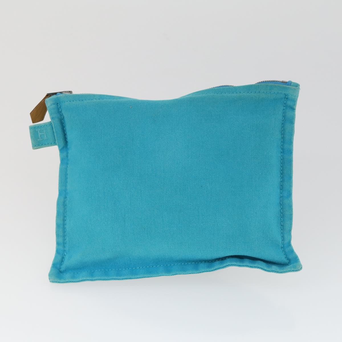 HERMES Bora Bora Pouch Canvas 3 Set Light Blue Auth bs32604