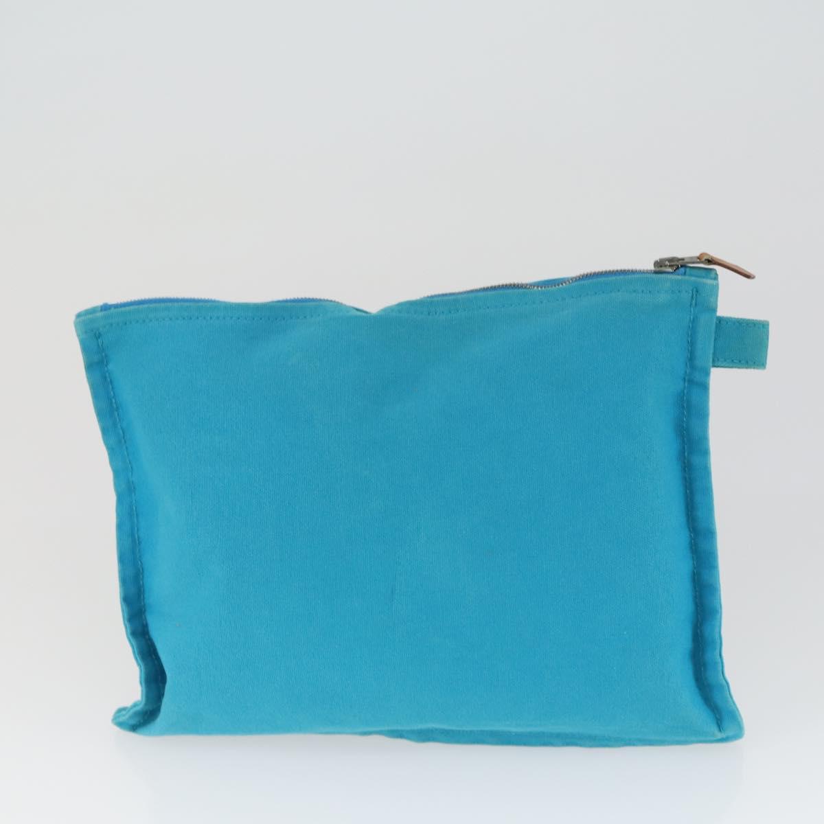 HERMES Bora Bora Pouch Canvas 3 Set Light Blue Auth bs32604