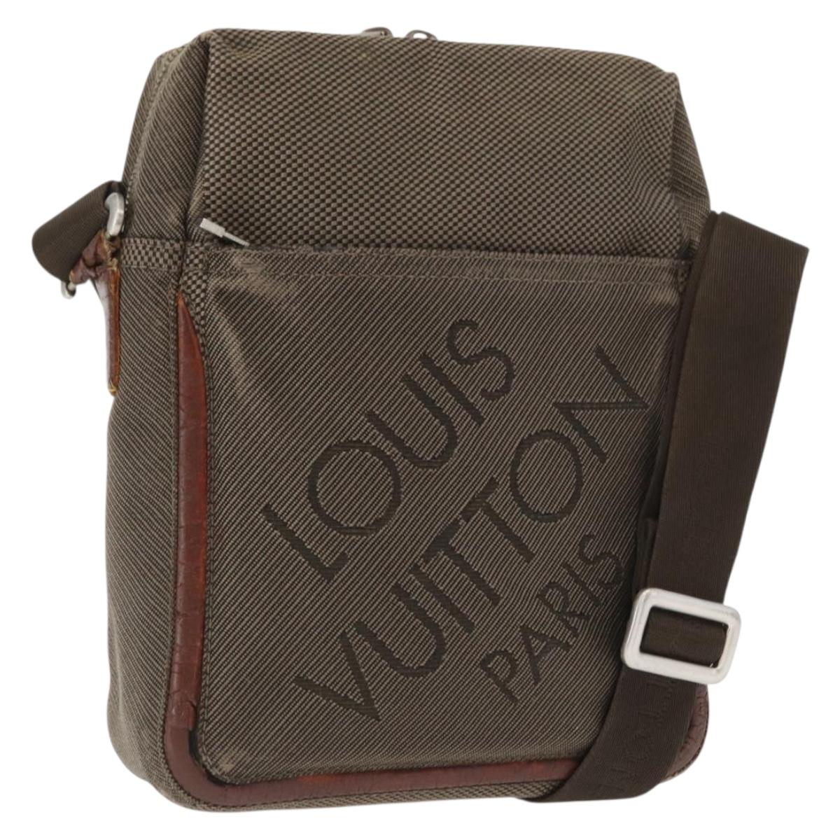 LOUIS VUITTON Damier Geant Sitadan MM Shoulder Bag Brown M93040 LV Auth bs32608