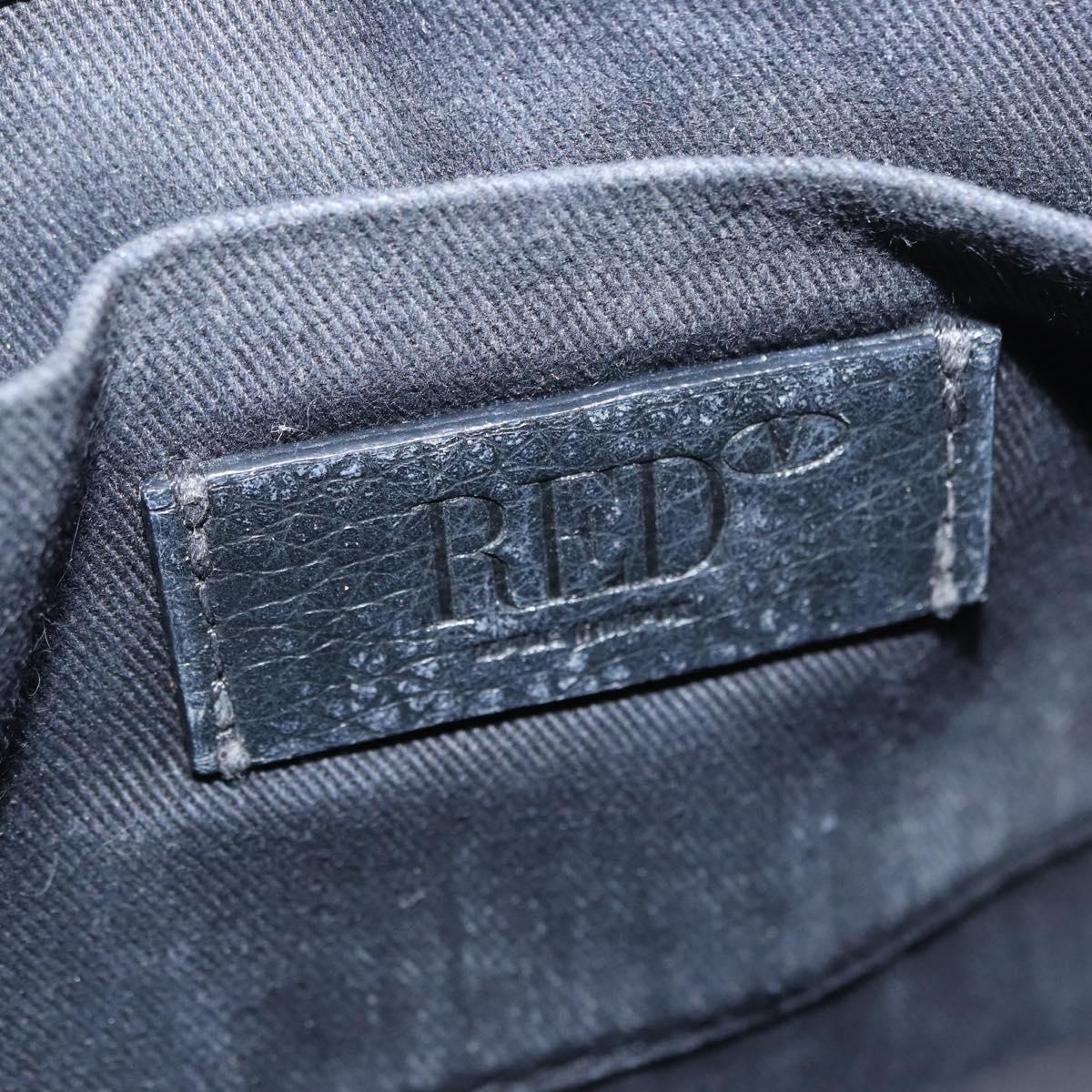 VALENTINO Chain Shoulder Bag Leather Black Gold Auth bs32627